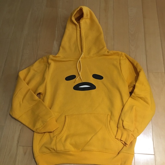 gudetama hoodie yellow